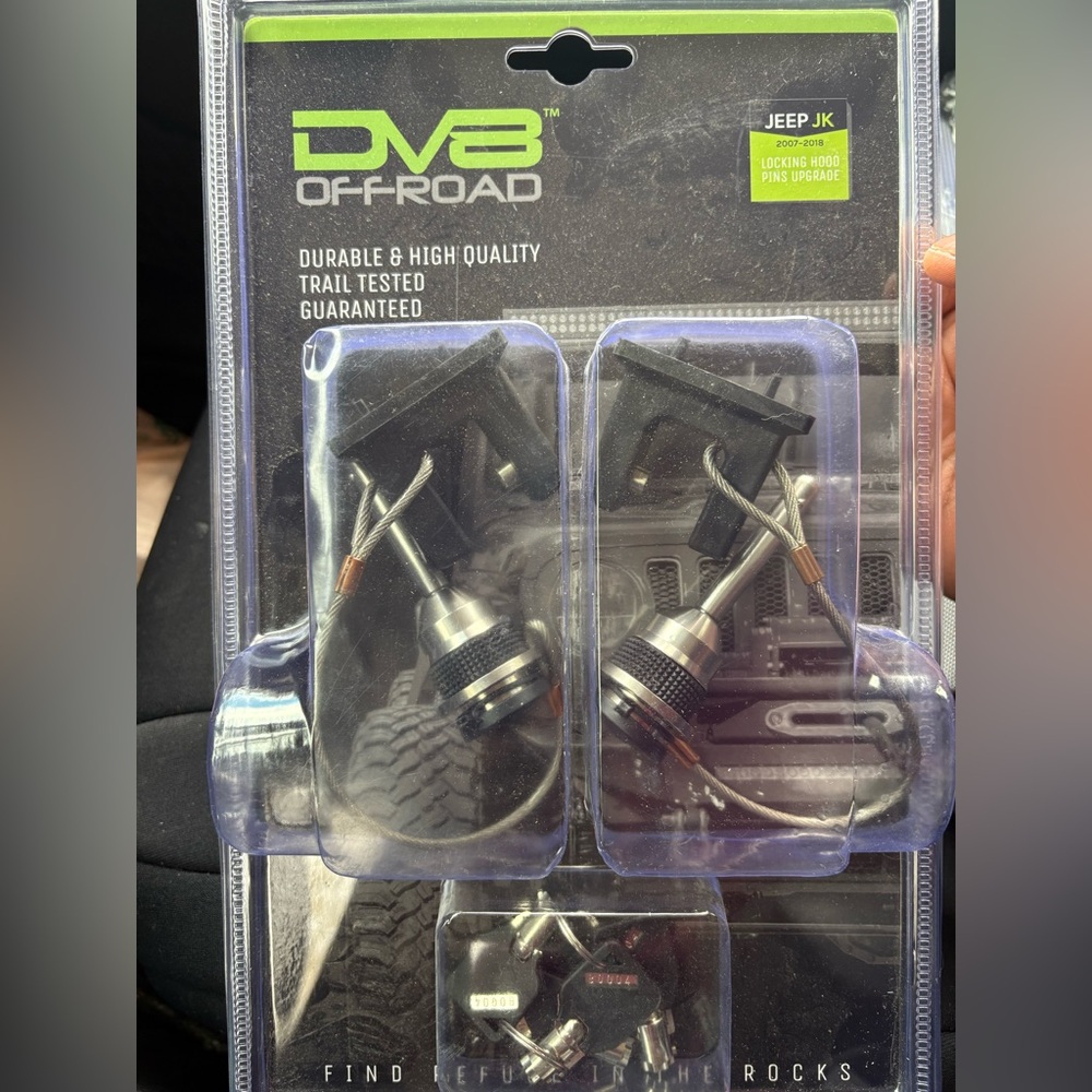 Dv8 jeep wrangler jk  hood hold down upgrade kit